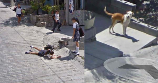 سيارة خرائط Google تلتقط سقوط فتاة في سانتا كاتارينا NL وتنتشر بسرعة